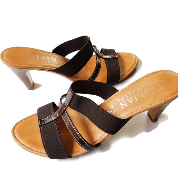 Italian Shoemakers Shoes - Italian Shoe Makers Italy Sandal W/ Heel & Straps